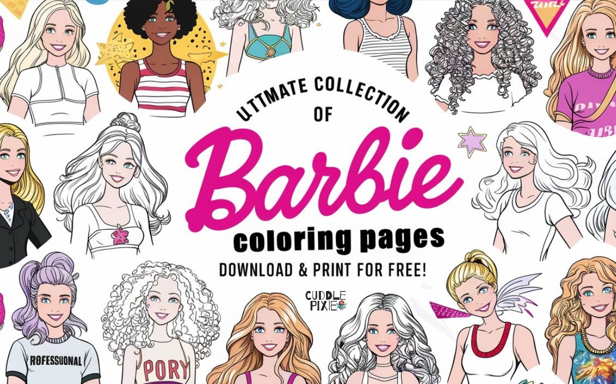 18 Barbie Coloring Pages for Kids: Download & Print for Free