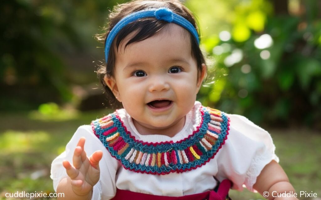 Traditional Honduran baby girl