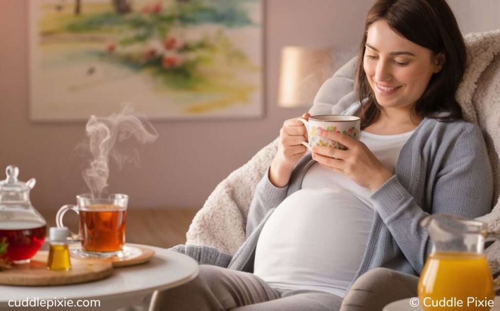 Herbal tea Naturally Ease Labor Pain