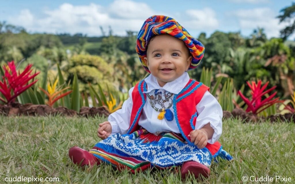 Traditional Salvadoran Baby boy