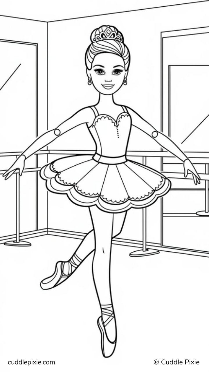 18 Barbie Coloring Pages for Kids: Download & Print for Free | Cuddle Pixie