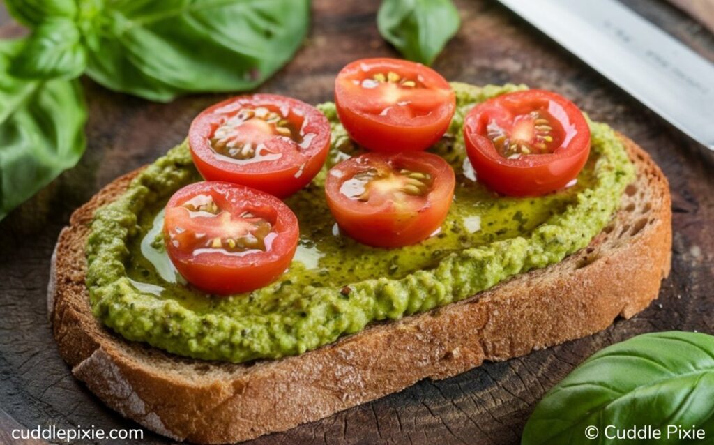 Pesto toast