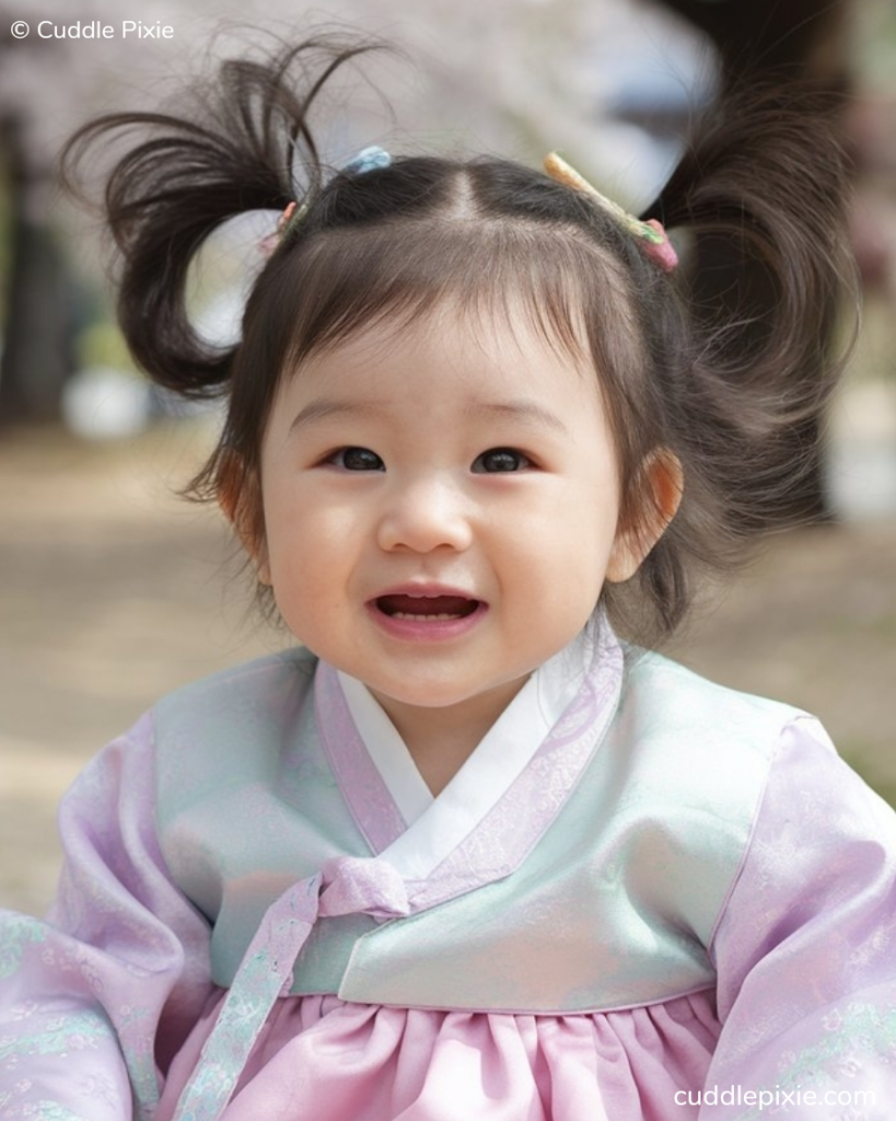 Cute Korean baby girl