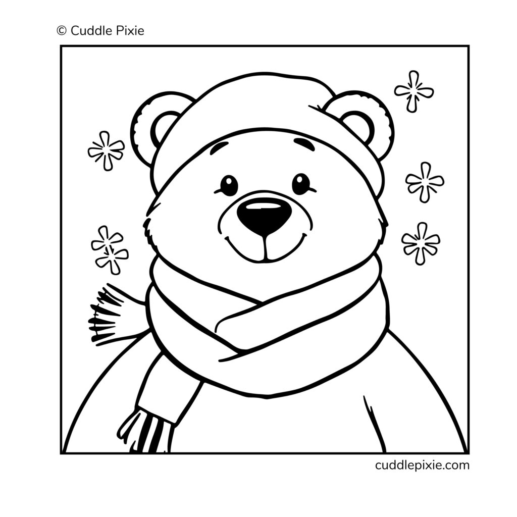 Christmas Animals Coloring Pages