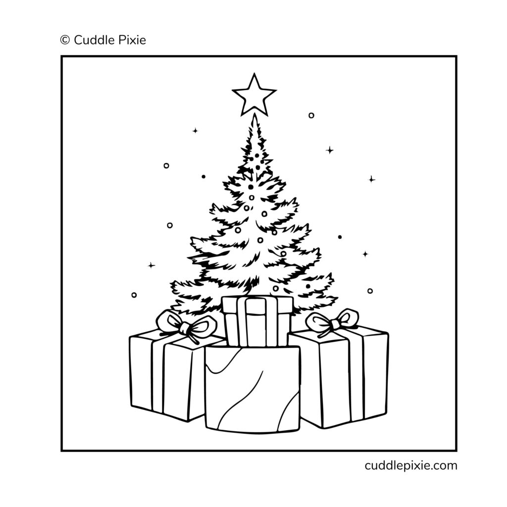 Christmas Trees Coloring Pages