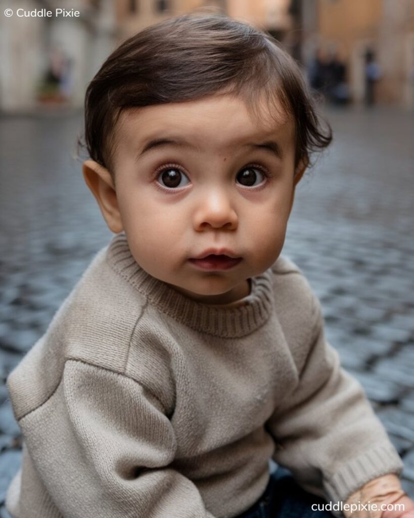 Italian Baby boy in Rome