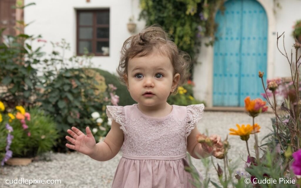 Italian cute baby girl