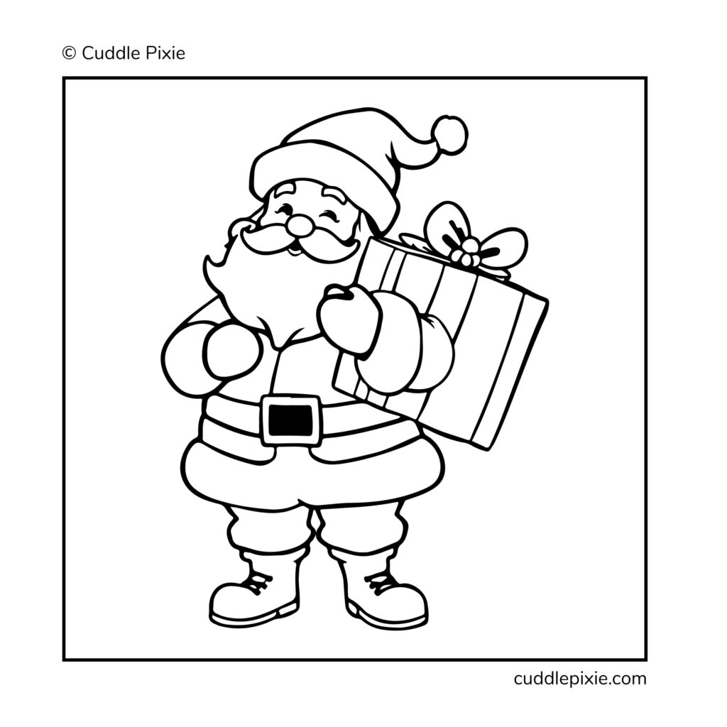 Santa Claus Coloring Pages for kids